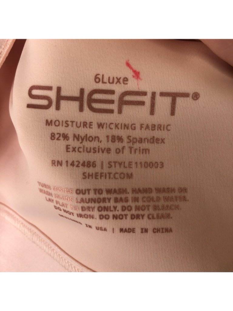 Shefit Sports Bra Womens 6luxe Pink Flex Zip Front Moisture Wicking Support — image 3 of 8